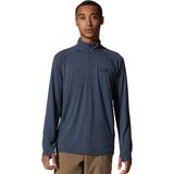 Mountain Hardwear Crater Lake 1/2-Zip Shirt - Men's Blue Slate, XXL