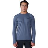 Mountain Hardwear Crater Lake Long-Sleeve Crew Shirt - Men's Blue Slate, M