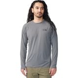 Mountain Hardwear Crater Lake Long-Sleeve Crew Shirt - Men's Foil Grey, M