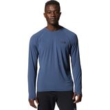 Mountain Hardwear Crater Lake Long-Sleeve Crew Shirt - Men's Zinc, M