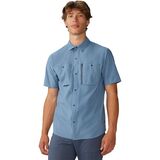 Mountain Hardwear Trail Sender Short-Sleeve Shirt - Men's Light Zinc/Blue Slate, XL