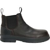 Muck Boots Chore Farm Leather Chelsea CT Med Boot - Men's Black Coffee, 11.0