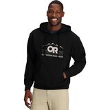 Outdoor Research Advocate Hoodie - Men's Black/White, XXL