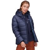 Outdoor Research Coldfront Down Hooded Jacket - Women's Naval Blue, L