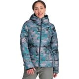 Outdoor Research Coldfront Down Hooded Jacket - Women's Nimbus Watercolor, XXL