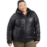 Outdoor Research Helium Insulated Hooded Plus Jacket - Women's Black, 3X