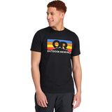 Outdoor Research Advocate Stripe T-Shirt - Men's Black, XXL