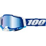 100% Racecraft 2 Mirrored Lens Goggles Blue/Mirror Blue Lens2, One Size