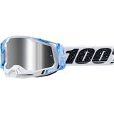 100% Racecraft 2 Mirrored Lens Goggles Mixos/Mirror Silver Flash Lens, One Size