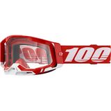 100% Racecraft 2 Mirrored Lens Goggles Red/Mirror Red/Blue Lens, One Size