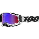 100% Racecraft 2 Mirrored Lens Goggles Trinity/Mirror Red/Blue Lens, One Size