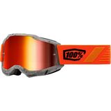 100% ACCURI 2 Goggles Schrute/Mirror Red Lens, One Size