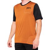 100% Ridecamp Short-Sleeve Jersey - Men's Terracotta/Black, XL