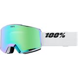 100% Norg HiPER Goggle White/Green/Mirror Green, One Size