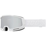 100% Okan Goggle White/Silver/Mirror Silver, One Size