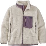 Patagonia Retro-X Fleece Jacket - Boys' Natural/Hyssop Purple, XS