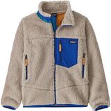 Patagonia Retro-X Fleece Jacket - Boys' Natural/Passage Blue, XL