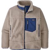 Patagonia Retro-X Fleece Jacket - Boys' Natural/Superior Blue, XL