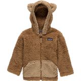 Patagonia Furry Friends Fleece Hooded Jacket - Infants' Beech Brown, 18M