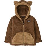 Patagonia Furry Friends Fleece Hooded Jacket - Infants' Moose Brown, 18M