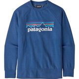 Patagonia Lightweight Crew Sweatshirt - Boys' P-6 Logo/Superior Blue, L