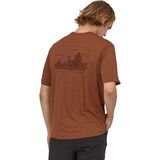Patagonia Capilene Cool Daily Graphic Short-Sleeve Shirt - Men's 73 Skyline: Sisu Brown X-Dye, L