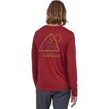 Patagonia Capilene Cool Daily Graphic Long-Sleeve Shirt - Men's Slow Going: Wax Red X-Dye, XXS
