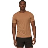 Patagonia Capilene Cool Lightweight Short-Sleeve Shirt - Men's Trip Brown - Dark Trip Brown X-Dye, S