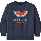 Patagonia Lightweight Crew Sweatshirt - Infants' Live Simply Melon/New Navy, 12M