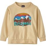 Patagonia Lightweight Crew Sweatshirt - Toddler Boys' Fitz Roy Flurries: Oat White, 4T