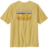 Patagonia 73 Skyline Regenerative Organic Pilot Cotton T-Shirt - Men's Milled Yellow, S