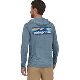 Patagonia Cap Cool Daily Graphic Hooded Shirt - Men's Boardshort Logo/Light Plume Grey X-Dye, 3XL