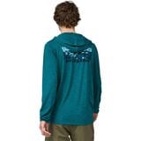 Patagonia Cap Cool Daily Graphic Hooded Shirt - Men's Fitz Roy Elements/Belay Blue X-Dye, S