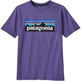Patagonia P-6 Logo T-Shirt - Girls' Perennial Purple, XL