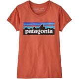 Patagonia P-6 Logo T-Shirt - Girls' Quartz Coral, L