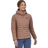 Patagonia Down Sweater Full-Zip Hooded Jacket - Women's Pampas Tan, XXL