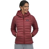Patagonia Down Sweater Full-Zip Hooded Jacket - Women's Sequoia Red, S
