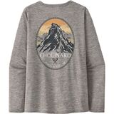 Patagonia Cap Cool Daily Graphic Long-Sleeve Shirt - Lands - Women's Chouinard Crest/Feather Grey, XS