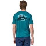 Patagonia Cap Cool Daily Graphic Shirt - Lands - Men's Like the Wind/Belay Blue X-Dye, S