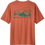 Patagonia Cap Cool Daily Graphic Shirt - Lands - Men's Lost And Found: Quartz Coral X-Dye, M
