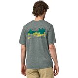 Patagonia Cap Cool Daily Graphic Shirt - Lands - Men's Lost And Found/Sleet Green X-Dye, XL