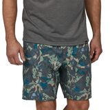 Patagonia Multi Trails 8in Short - Men's Lands and Waters/ Sedge Green, L