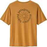 Patagonia Capilene Cool Daily Graphic Lands Shirt - Men's Spoke Stencil: Pufferfish Gold X-Dye, XL