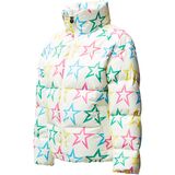 Perfect Moment Nuuk Puffer Jacket - Girls' Logo Star Print/Snow White/Rainbow Star, 6