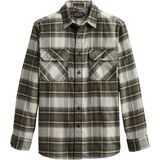 Pendleton Burnside Flannel Shirt - Men's Tan/Olive/Brown Plaid, L
