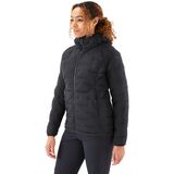 Rab Cubit Stretch Down Hooded Jacket - Women's Ebony, XL