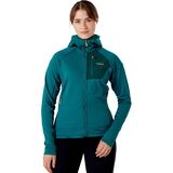 Rab Superflux Full-Zip Hooded Jacket - Women's Atlantis/Pine, L