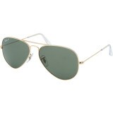 Ray-Ban Aviator Large Metal Polarized Sunglasses Arista/Crystal Green Polarized, L