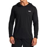 RVCA Sport Vent Long-Sleeve Hood Top - Men's Black, L