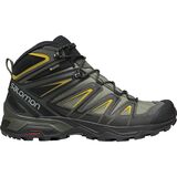 Salomon X Ultra 3 Mid GTX Hiking Boot - Men's Castor Gray/Black/Green Sulphur, US 11.0/UK 10.5